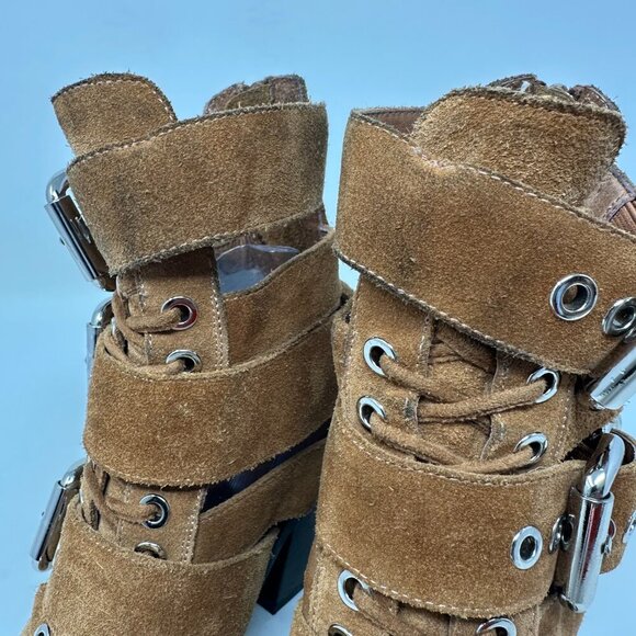 Jeffrey Campbell Caceres Ankle Boots Brown Size 8 - Picture 16 of 16